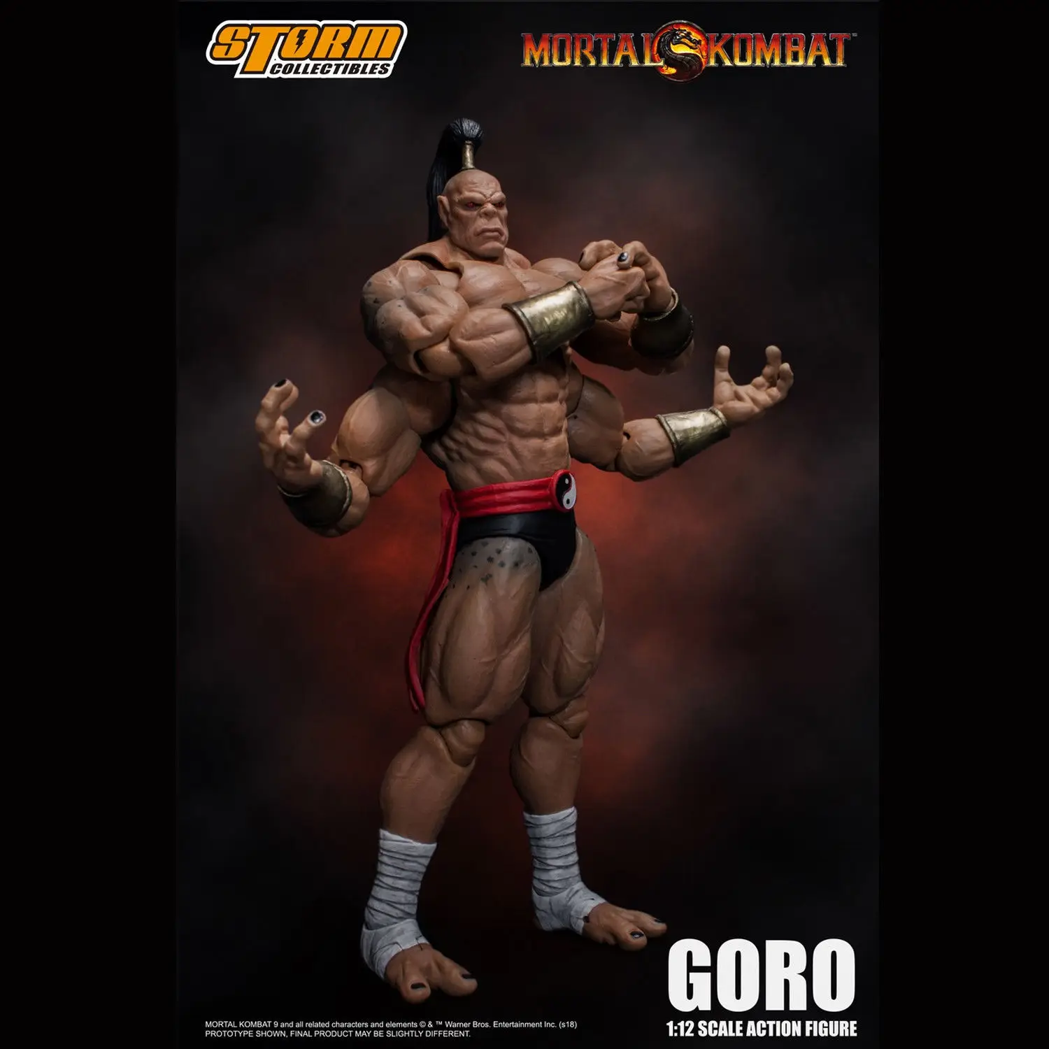 Игрушки от Storm 1/12 mmoral Kombat BOSS GORO Коллекционная Фигурка двойная голова скульптурная версия для фанатов праздничный подарок