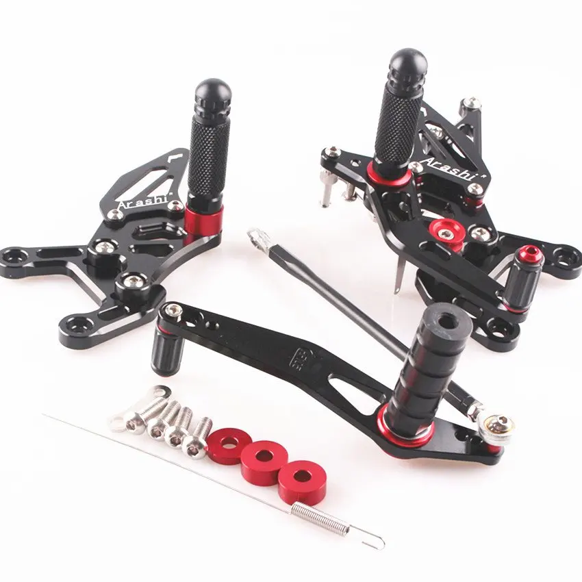 

CNC Aluminum For Yamaha YZF R1 2009 2010 2011 Motorcycle Adjustable Rearset Foot Pegs Black