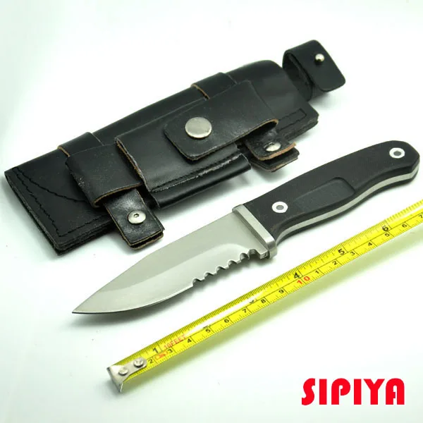 

Ourdoor knife Camping fixed knife Hunting survival tools EDC tools & Leather sheath & Fire Starter
