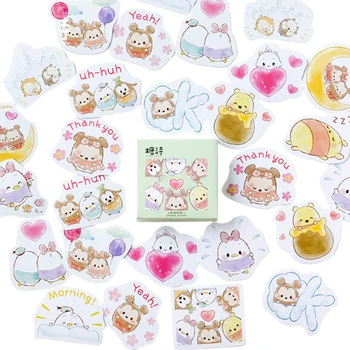 

20packs/lot Adhesive StickersCute special cartoon chicken Stickers memo label DIY Decoration Scrapbooking Stickers for Gift box