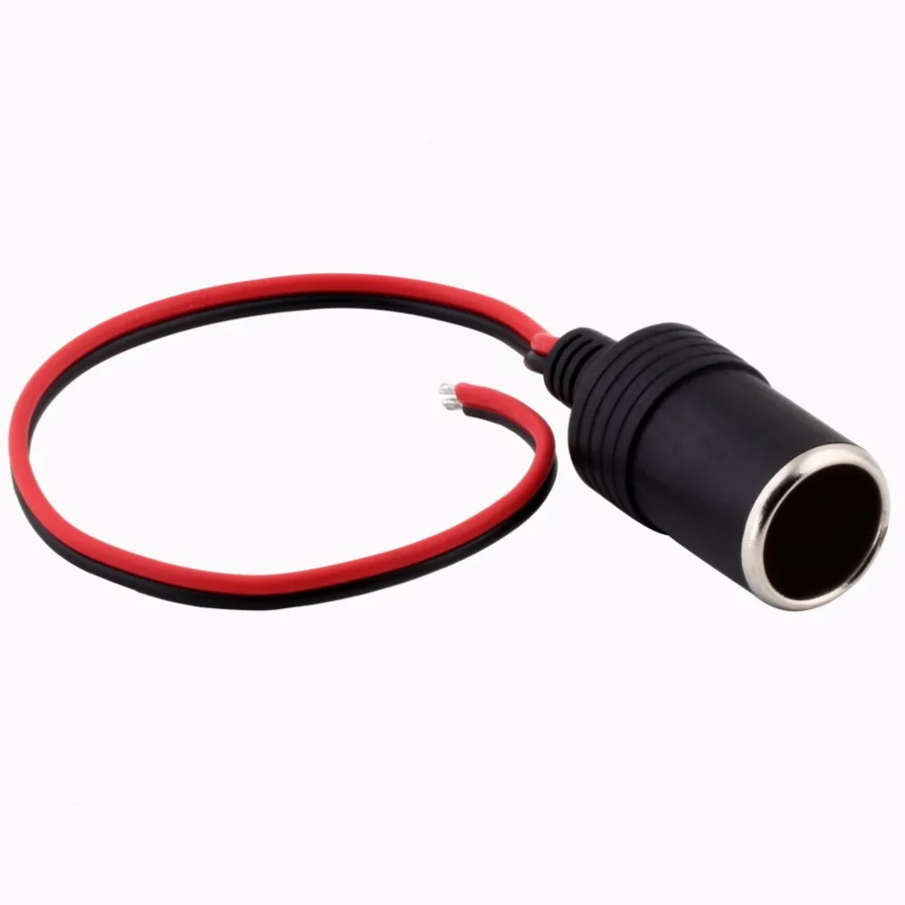 

Hot Universal DC Female Car Vehicles Cigarette Lighter Socket Extension Plug Connector Power Adapter Cable 12V/24V Socket