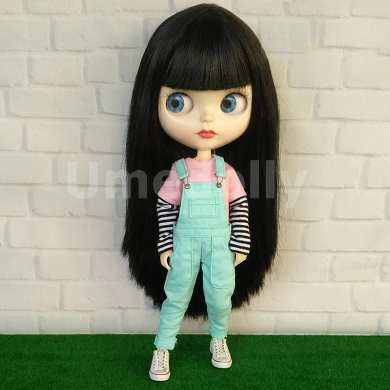 1 шт., модная одежда Blyth Doll, футболки, Комбинезоны для 1/6 BJD, Azone S, OB24, Одежда для куклы-Барби, комбинезон, аксессуары