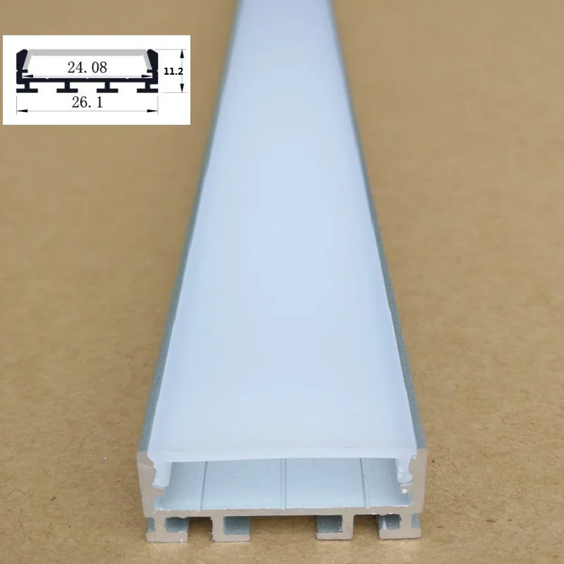 

5-10Packs x 2000mm 26mm Wide,12mm Height Led Aluminum channel with diffuser , Led aluminum profile for Led housing
