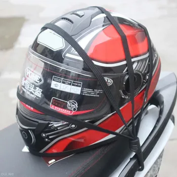 

Moto Helmet Mesh Net Motorcycle Luggage Net Protective Gears Luggage Hooks Motorcycle Accessories Organizer Holder 0255