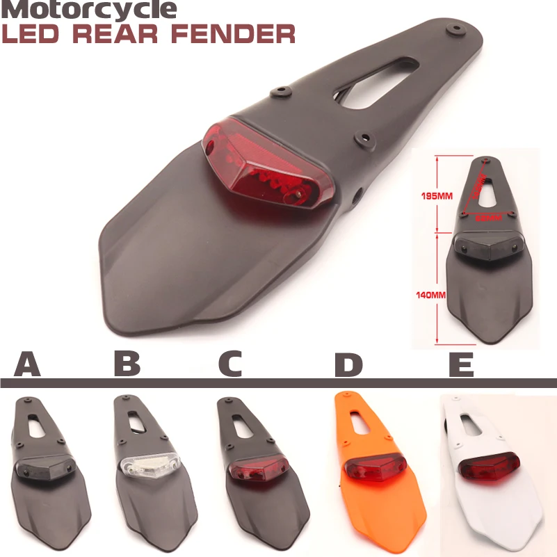 

Motorcycle LED Tail Light&Rear Fender Stop Enduro taillight MX Trail Supermoto FOR KTM CR EXC WRF 250 400 426 450