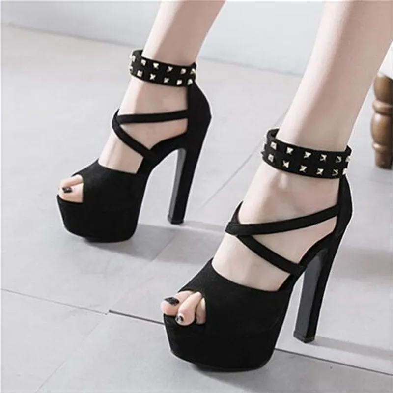 

Fashion Summer Women Sandals Casual Flock ZIP Thin Heels 11.5CM High Heels Open Toed Women Shoes Sexy Pumps