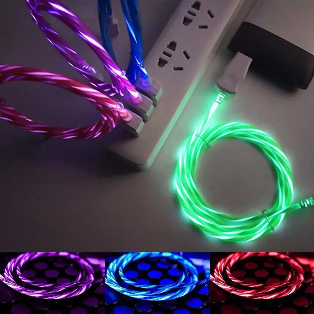 

2019 Streamer data line Android Typec streamer charging line glow magic with the streamer marquee fast charge line.