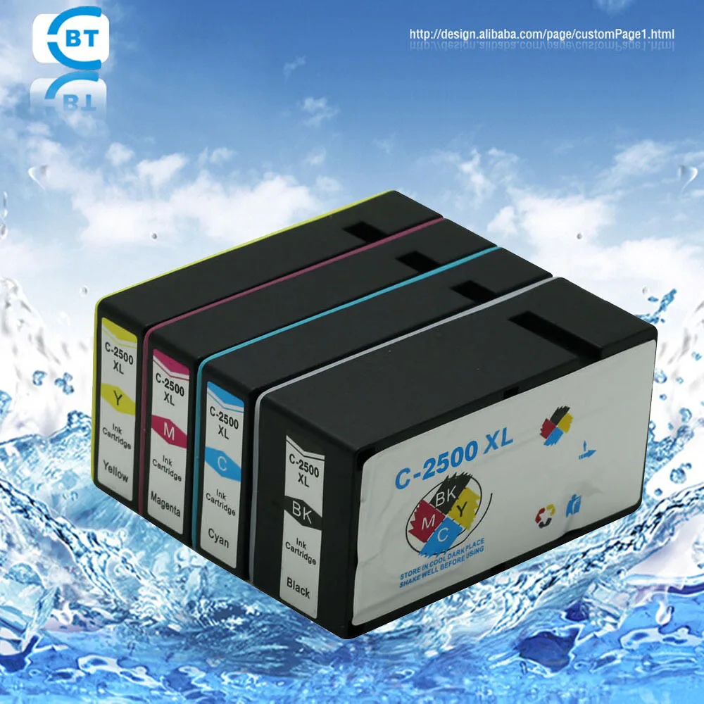 

4pcs Compatible canon pgi-2500 pgi2500xl ink cartridge for canon MAXIFY MB4050/MB5050/MB5350 printer
