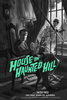 

House on Haunted Hill Design Movie Film Poster Vintage Retro Decorative DIY Wall Canvas Stickers Home Posters Art Bar Decor