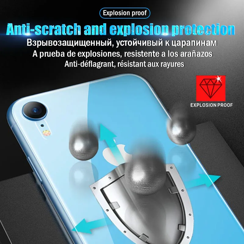 15D полное покрытие изогнутая задняя пленка для iPhone XR X 11 Pro XS MAX Защита экрана для iPhone 8 7 6 6s Plus Гидрогелевая пленка не стекло