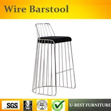 U-BEST,, металлические барные стулья с золотым каркасом, барный стул из розового золота и барный стул со спинкой для невесты