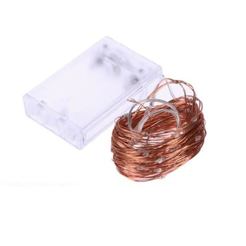 New 2M 5M 10M Copper Wire LED String lights Waterproof Holiday lighting For Fairy Christmas Tree Wedding Party Decoration