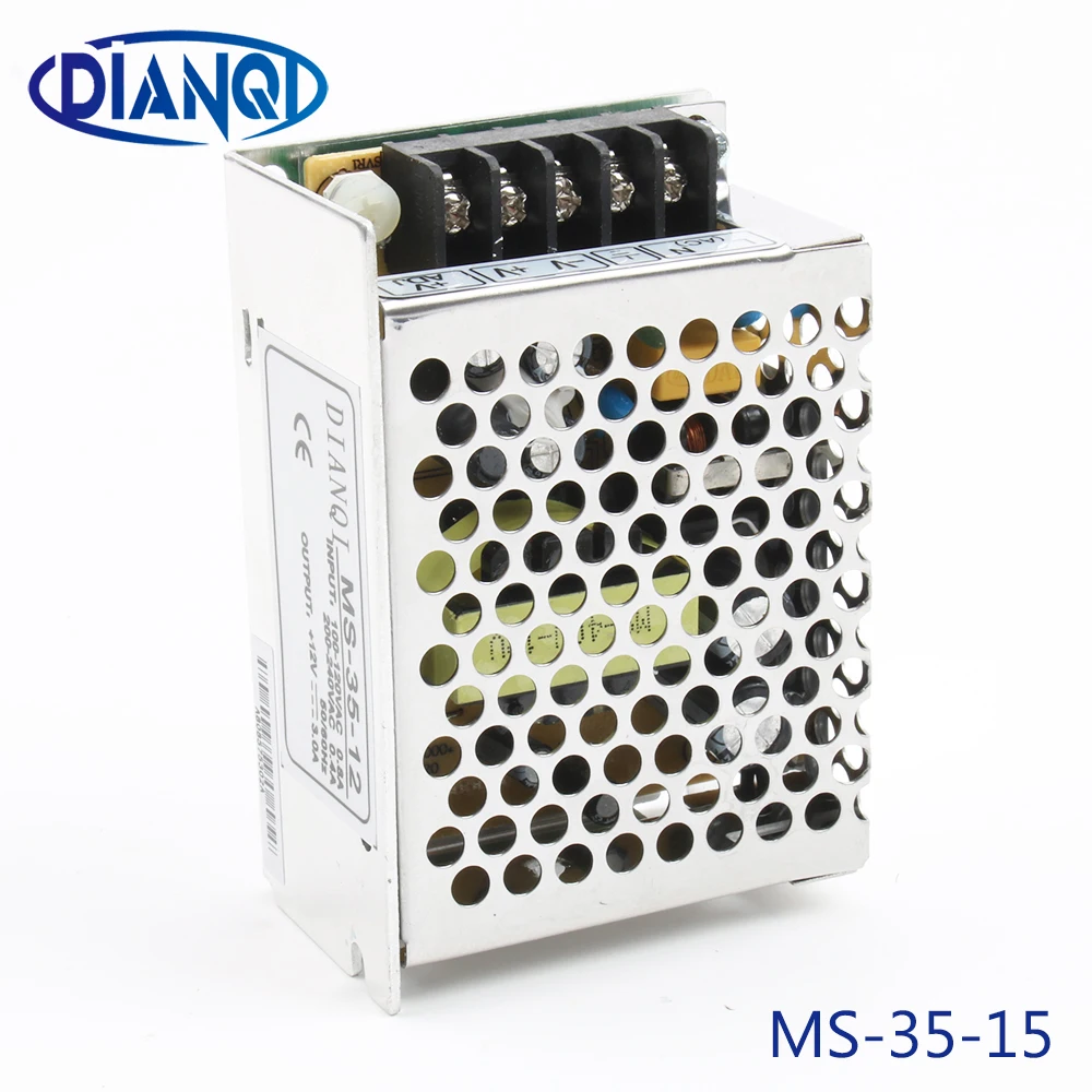

DIANQI power supply unit 35W 15V 2.4A mini size ac dc converter mini size ms-35-15 15v variable dc voltage regulator