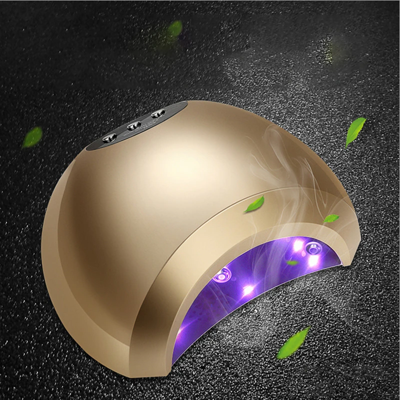 

48W Golden Ball Nail Dryer UV LED Nail Lamp Gel Polish Curing Lamp With Bottom 30s/60s Timer LCD Display Lamp For Nail Dryer