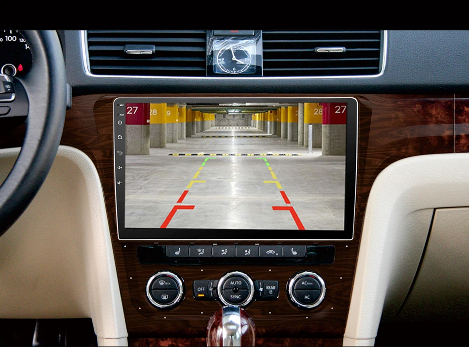 Clearance Eunavi Android 8.1 Octa-core 10.1 inch Car Radio HeadUnit GPS Navi Player for  VW Volkswagen Touran 2016 With SWC WIFI 2G+32G 22