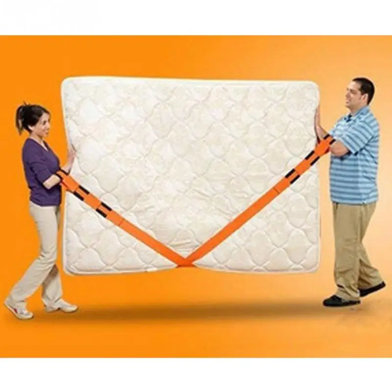 1 пара новых оранжевых высококлассных тканевых ремней для переноски канатов подъемная подвижная мебель ремень для переноски диван-кровать