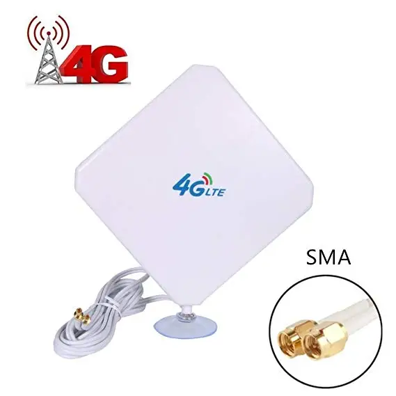 

KuWfi 4G LTE Antenna 35dBi SMA Connector Long Range Network with Suction Cup for 4G Modem/Router/Hotspot with SMA Male C