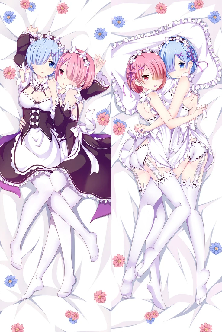 Июля обновление аниме Re Zero Hajimeru Isekai Seikatsu Emilia Rem Ram Beatrice Dakimakura наволочки - Цвет: 66087