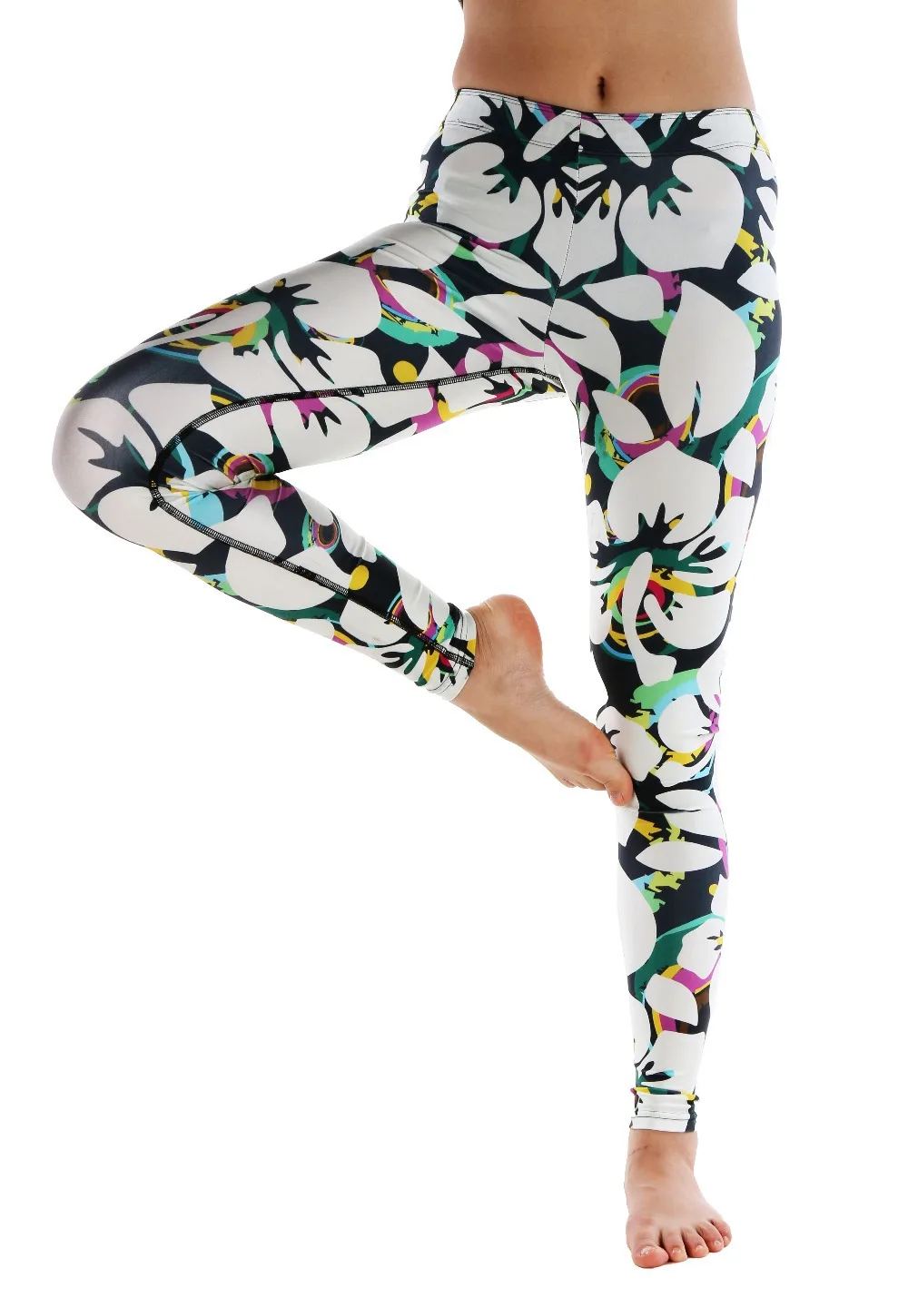 brand white women legging spandex fitness legging adventure time