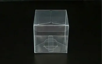 

50PCS/Lot Transparent Box 9x9x9cm Plastic Displays Clear PVC Gift Package Boxes Waterproof Box Candy Box Accept Custom Logo