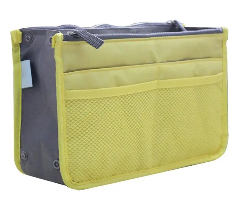 Высококачественная плотная Большая вместительная косметичка для хранения, нейлоновая дорожная сумка-Органайзер, сумочка-кошелек, косметичка для женщин - Цвет: Yellow