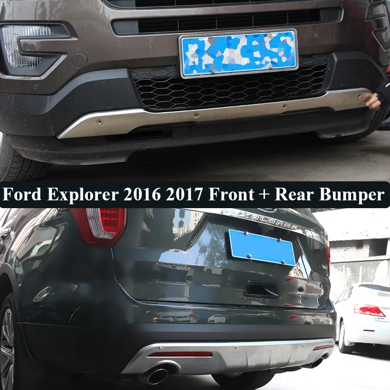 JIOYNG подходит для Ford Explorer 2016 2017 Передний + задний бампер диффузор бамперы защита