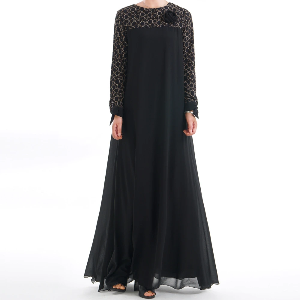 Модное мусульманское платье Abaya мусульманская одежда для женщин Малайзия Jilbab
