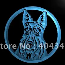 LB688-шотландский терьер Абердин Scottie собака светильник знак