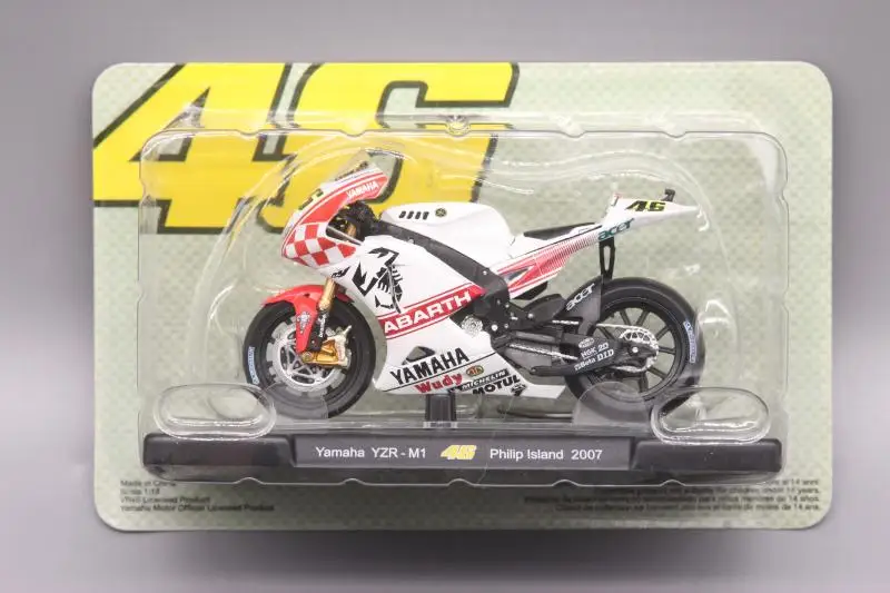 Leo 1:18 FIAT Yamaha YZR-M1 2007 мотоцикл сплав модель автомобиля литье под давлением металлические игрушки подарок на день рождения для детей мальчиков