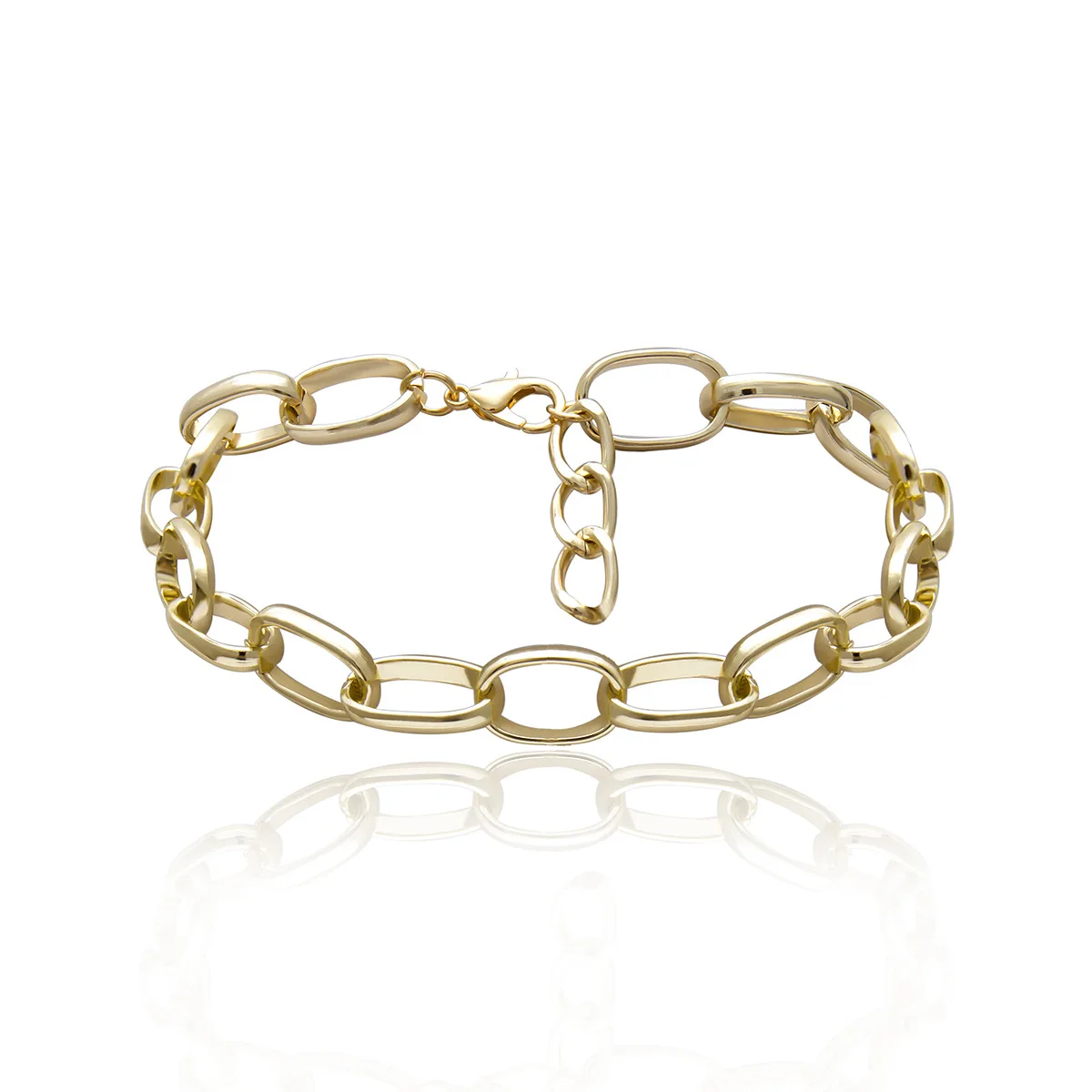 GEREIT Gold Necklace Retro Street Creative Metal Cold Wind Sweater Chain Hiphop Long Jewelry For Women Harajuku Man