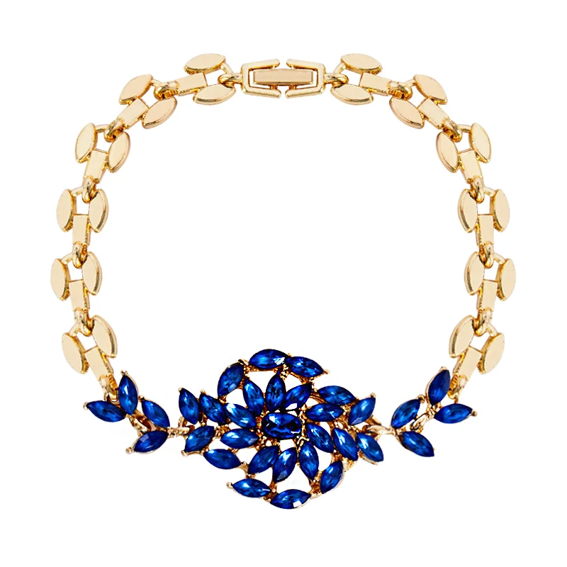 SHUANGR Модные женские/женские новые золотые Австрийские кристаллы 5 цветов носороги браслеты и браслеты ювелирные изделия