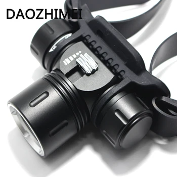 

5000 lumens Underwater LED Diving headlights Fishing lamp XML L2 Led Scuba Diving Torch 18650 waterproof Front lighting headlamp