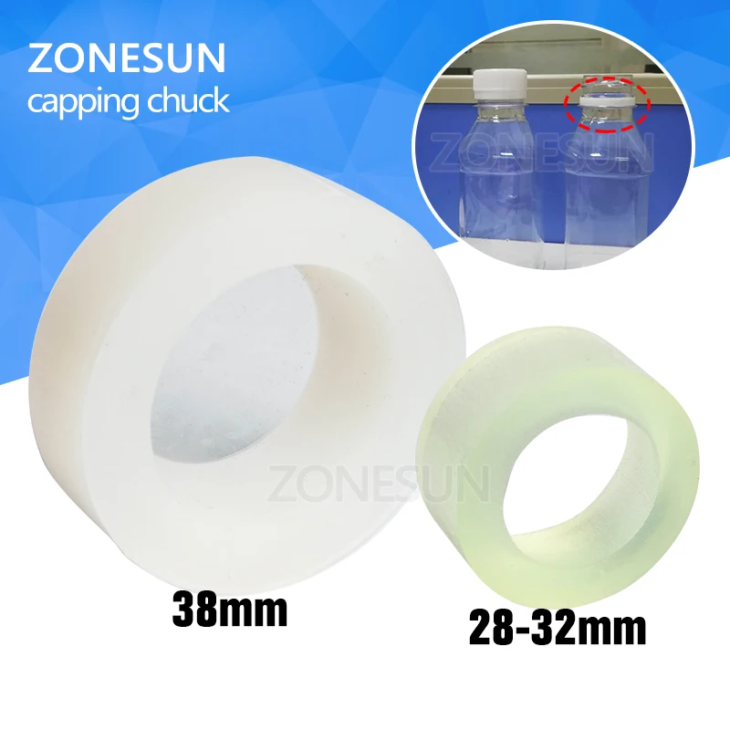 Зажимной патрон ZONESUN для укупорки 28 32 мм 38 10 50 круглая пластиковая бутылка с