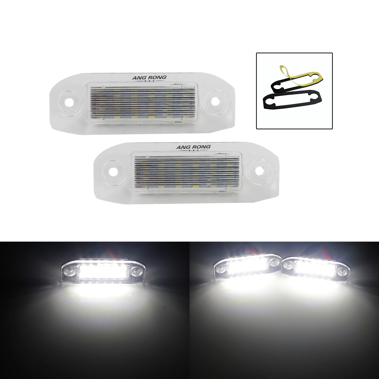 Светодиодный светильник номерного знака ANGRONG Xenon Canbus для Volvo V50/60/70 S40/60/80