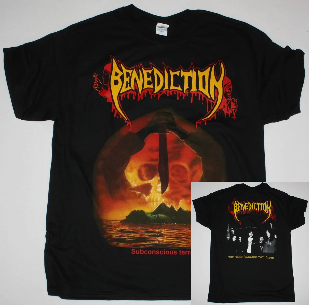 

BENEDICTION SUBCONSCIOUS TERROR NAPALM DEATH NOCTURNUS NEW BLACK T-SHIRT