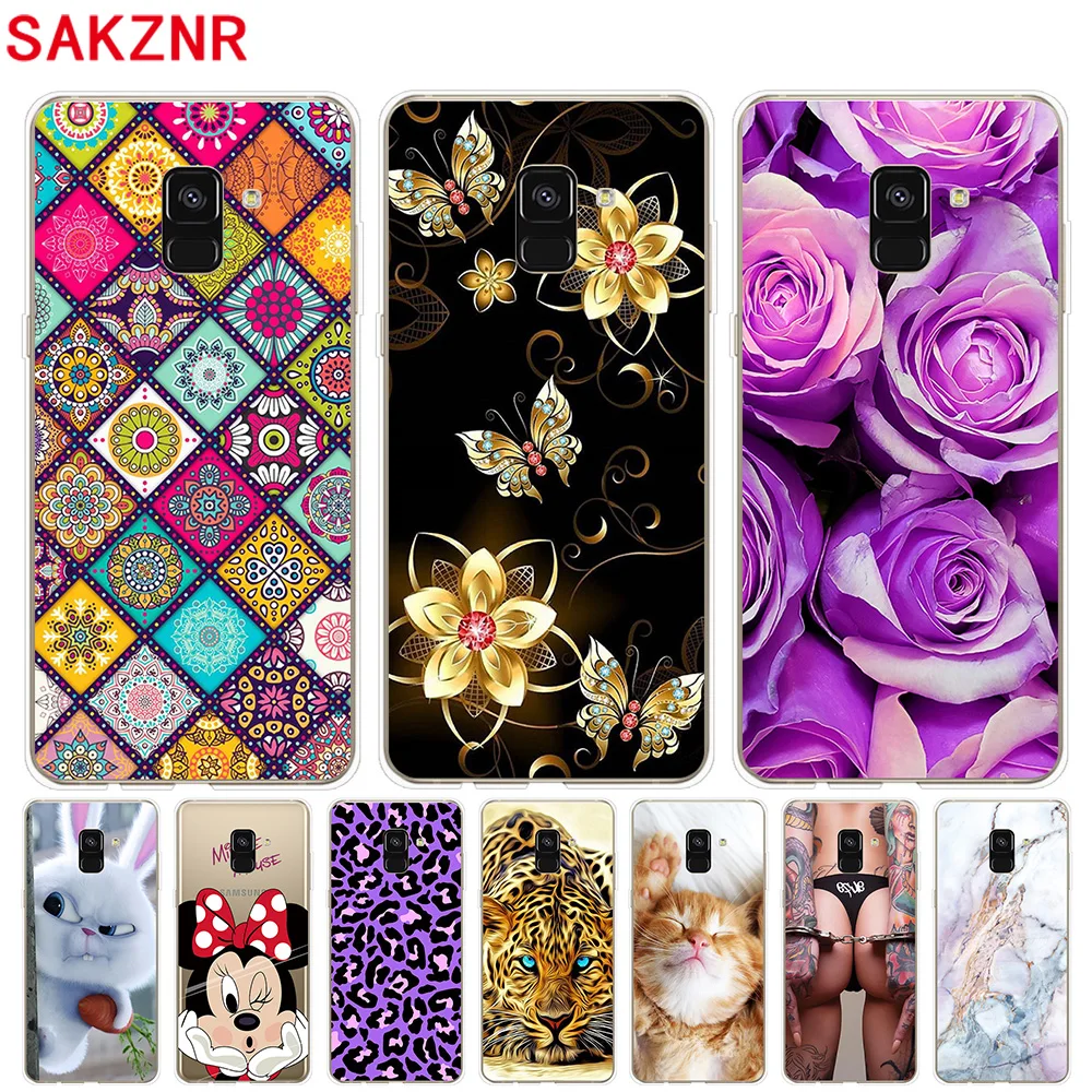 Case for Samsung Galaxy A8 2018 5.6" Cover Silicone Soft A8+ For Plus 6.0" Phone |