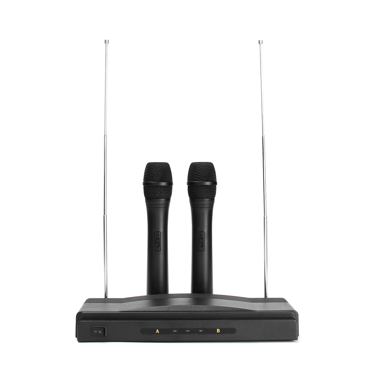 Leory المهنية vhf نظام كاريوكي الميكروفونات اللاسلكية مع الارسال استقبال المزدوج ميكروفون لاسلكي محمول ل مؤتمر