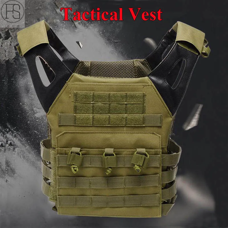 

Hot Sale Airsoft Tactical Military Equipment Molle Combat Carrier Vest Shooting Tactical Vest CS War Game Outdoor Hunting Vest