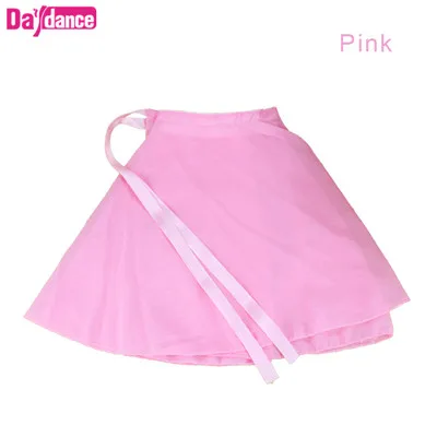 Балетная обертка для девочек; юбки; Прозрачная Юбка для танцев; детские трико для занятий балетом; 9 цветов - Цвет: Tie-pink