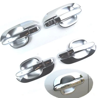 

FUNDUOO For Kia Sportage 2005 2006 2007 2008 2009 2010 New Chrome Car Door Handle Cover + Cup Bowl Cover Free Shipping