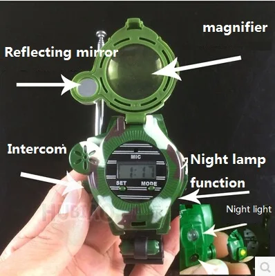 Goede 2 PCS Hot Selling mijn schattige kleine game speelgoed voor kinderen Manier Radio Talkie Kids Kind Spy Polshorloge Gadget speelgoed