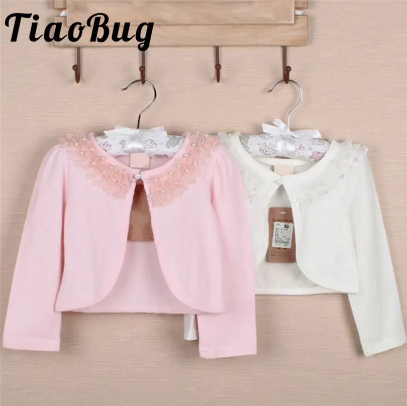 

Princess Child Spring jacket cardigan shawl cape waistcoat Bolero Shrug Short Cardigan girls clothes for Bridesmaids and Party