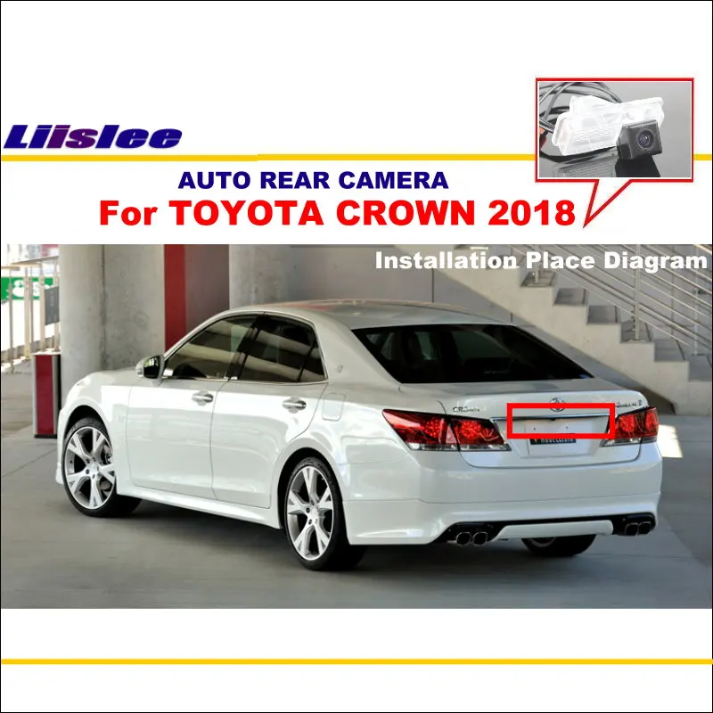 

Liislee Car Rear View Reverse Camera For TOYOTA CROWN 2018 ~ 2019 Parking Back up Camera HD CCD License Plate Light Night Vision