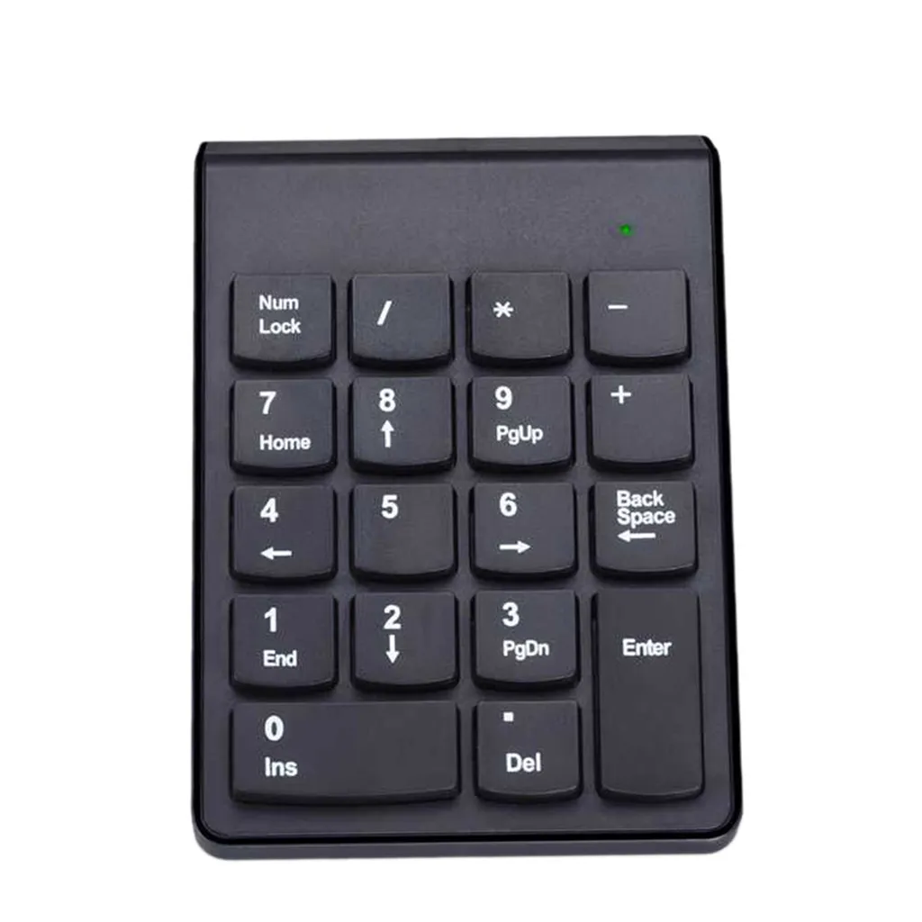 Новая мода Беспроводной 2,4G Mini USB 18 клавиш цифровой клавиатуры цифровые клавиши клавиатуры для портативных ПК воздуха Мышь Сенсорная панель 5,72# M06