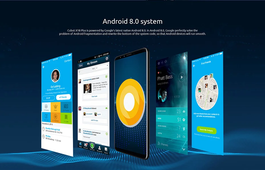 Cubot X18 плюс 4 ГБ+64 ГБ Памяти MT6750T Восьмиядерный Процессор 18:9 FHD + 1080 x 2160 5,99 дюймовый смартфон 4G LTE Оригинальный Android 8,0 Двойная Задняя Камера