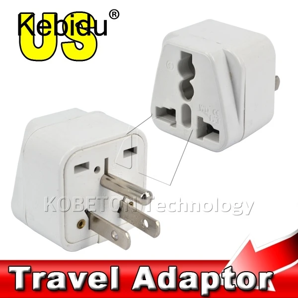 Kebidu Универсальный 3 Булавки США Plug Главная Travel Adapter Портативный электрические розетки ЕС AU Великобритания Бразилии, Италии к нам зарядное устройство конвертер