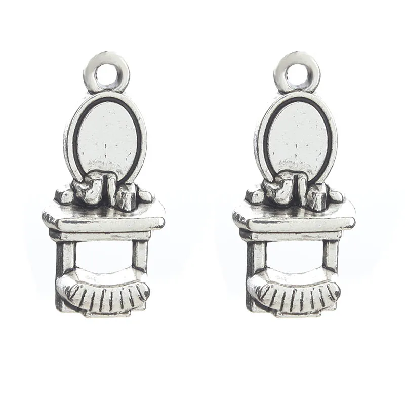 20pcs/lot Dressing Tables Charms Alloy Pendant Antique Pendant Crafts Charms DIY Jewelry Bracelet Necklace Accessories 20*9mm 20pcs/lot Dressing Tables Charms Alloy Pendant Antique Pendant Crafts Charms DIY Jewelry Bracelet Necklace Accessories 20*9mm