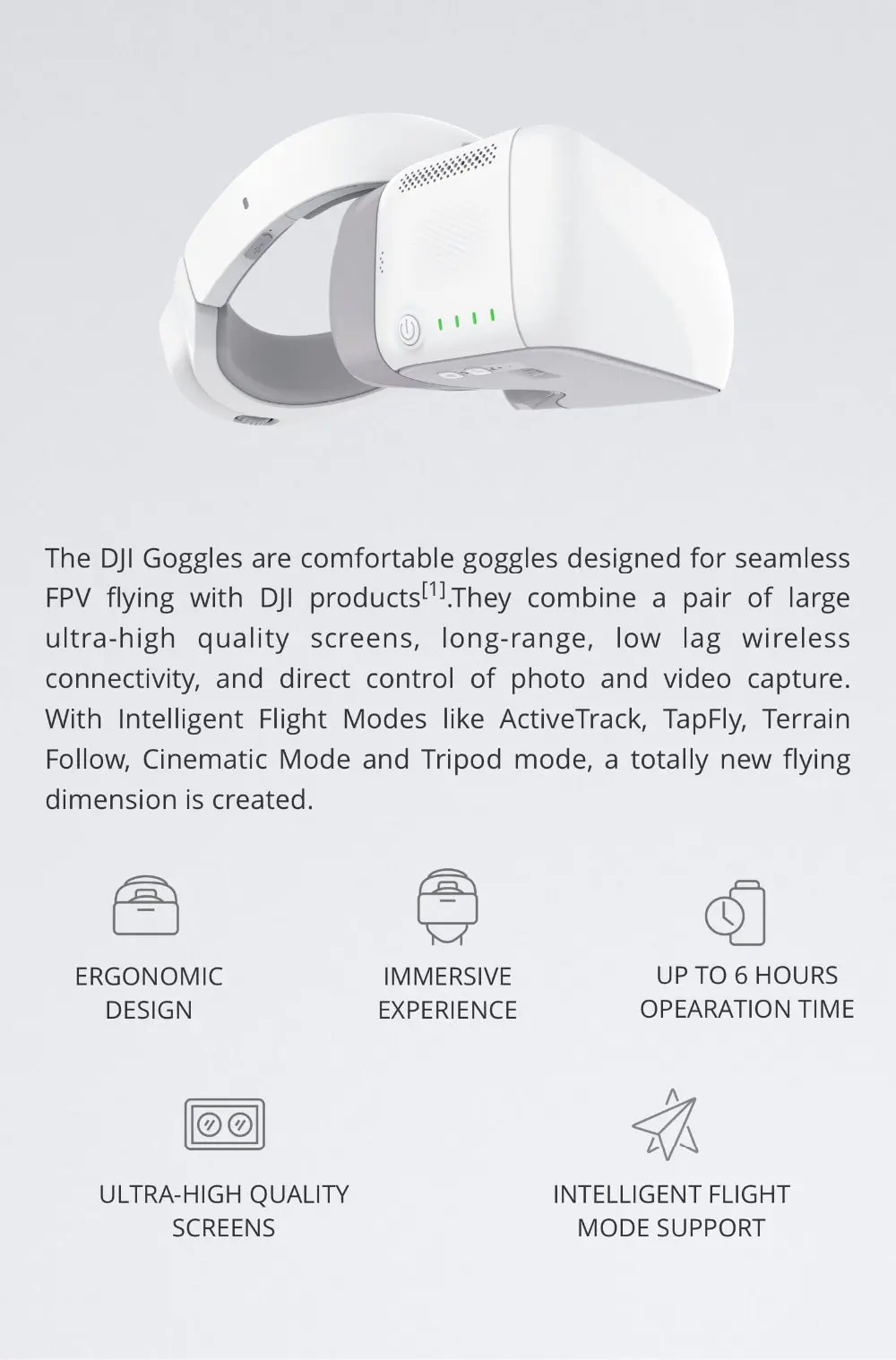 DJI Goggles, Immersion FPV