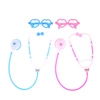 1 Set Children's DIY Science Popularization Stethoscope With Glass Toy Play House Simulation Stethoscopes Be A Doctor Toys 1