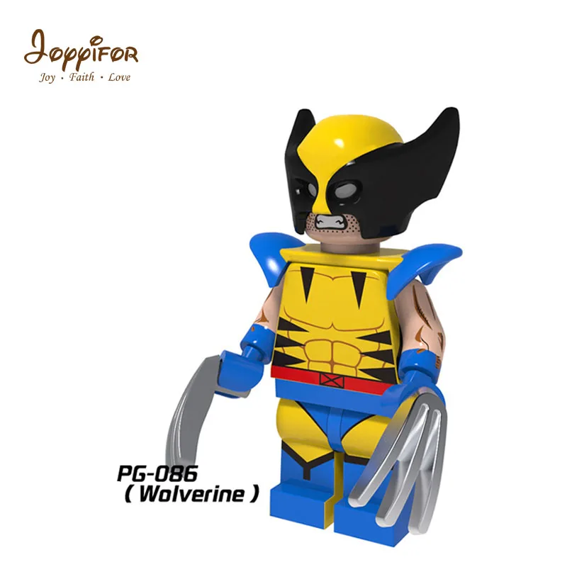 Joyifor строительные блоки игрушки marvel X man storm magneta Wolverine Daken Angel экшн детская игрушка